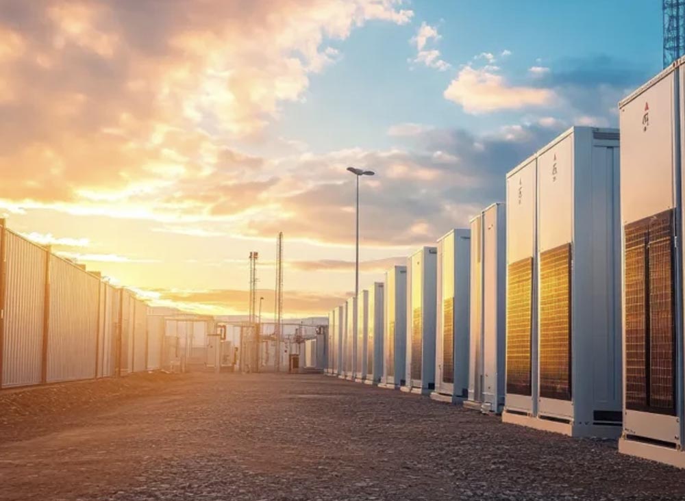 Exterior of battery containers