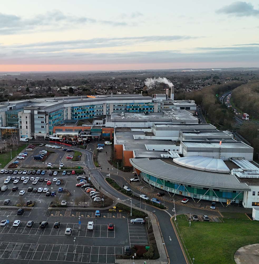 Wide view of heathcare facility exterior
